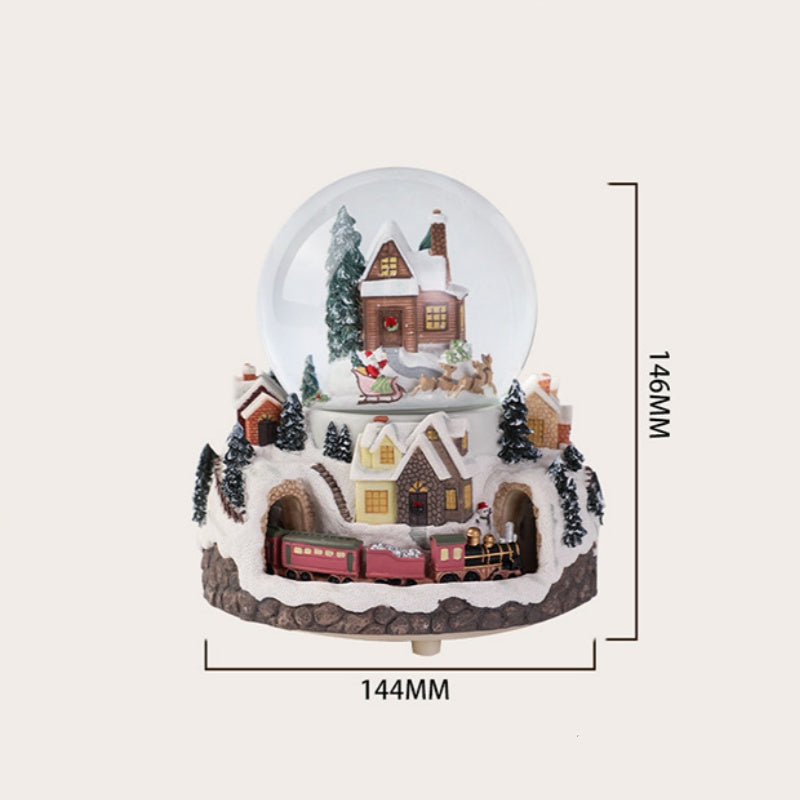 đ„Black-Friday-Mega-Angebot â 50 % Rabatt!đ„Beleuchtete Weihnachts-Schneekugel mit Musik und Drehfunktion