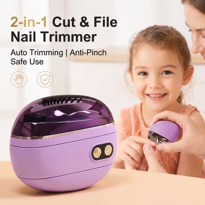 🔥TrimPro™ 2-in-1 Smart Electric Nail Trimmer & Polisher for All Ages 👨‍👩‍👧‍👦 💅