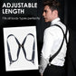 👔Men's X-Back Suspenders with Hook Clips – Adjustable & Heavy-Duty