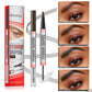 🎁1+1 gratis🌟 2-in-1 Augenbrauenstift mit Vier-Zack-Spitze & Augenbrauengel – Präzise Linien & Langanhaltendes Styling