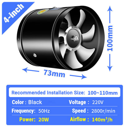 🥳2026 HOT SALE🥳💞50K+ SOLD!💥🔥💨 50% OFF! Pousbo® Super Suction Mute Exhaust Fan – Powerful airflow, ultra-quiet (<30dB). Easy to install, perfect for kitchen, bathroom & garage. No more lingering smells! 🛡️✨