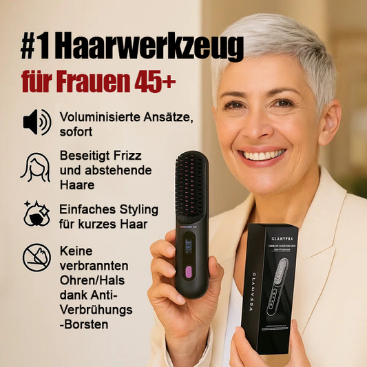 ⌛ Nur noch 3 Tage – 50 % auf alles! ⏰Kabelloser Keramik-Heiz-Haarglättungskamm💇‍♀️