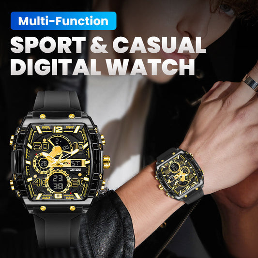 🔥 LED Backlight + Stopwatch – Multi-Function Sport & Casual Digital Watch ⌚️💪