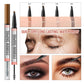 🎁1+1 gratis🌟 2-in-1 Augenbrauenstift mit Vier-Zack-Spitze & Augenbrauengel – Präzise Linien & Langanhaltendes Styling