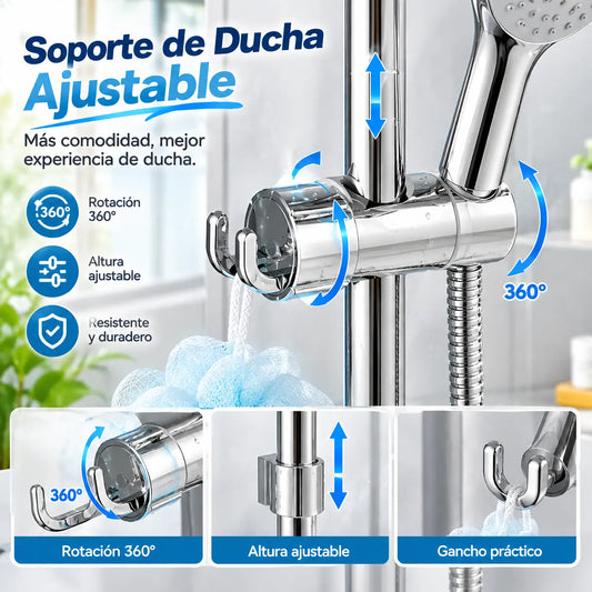 🚿 Universal Drill-Free Shower Holder | 3-Second Installation, Ultra-Secure & Perfect Fit