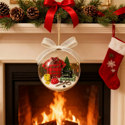 🎁🔥Letzter Tag des Ausverkaufs 50 % Rabatt🔥💥Weihnachts-Nähprojekt: Schneekugel-Ornament🎄