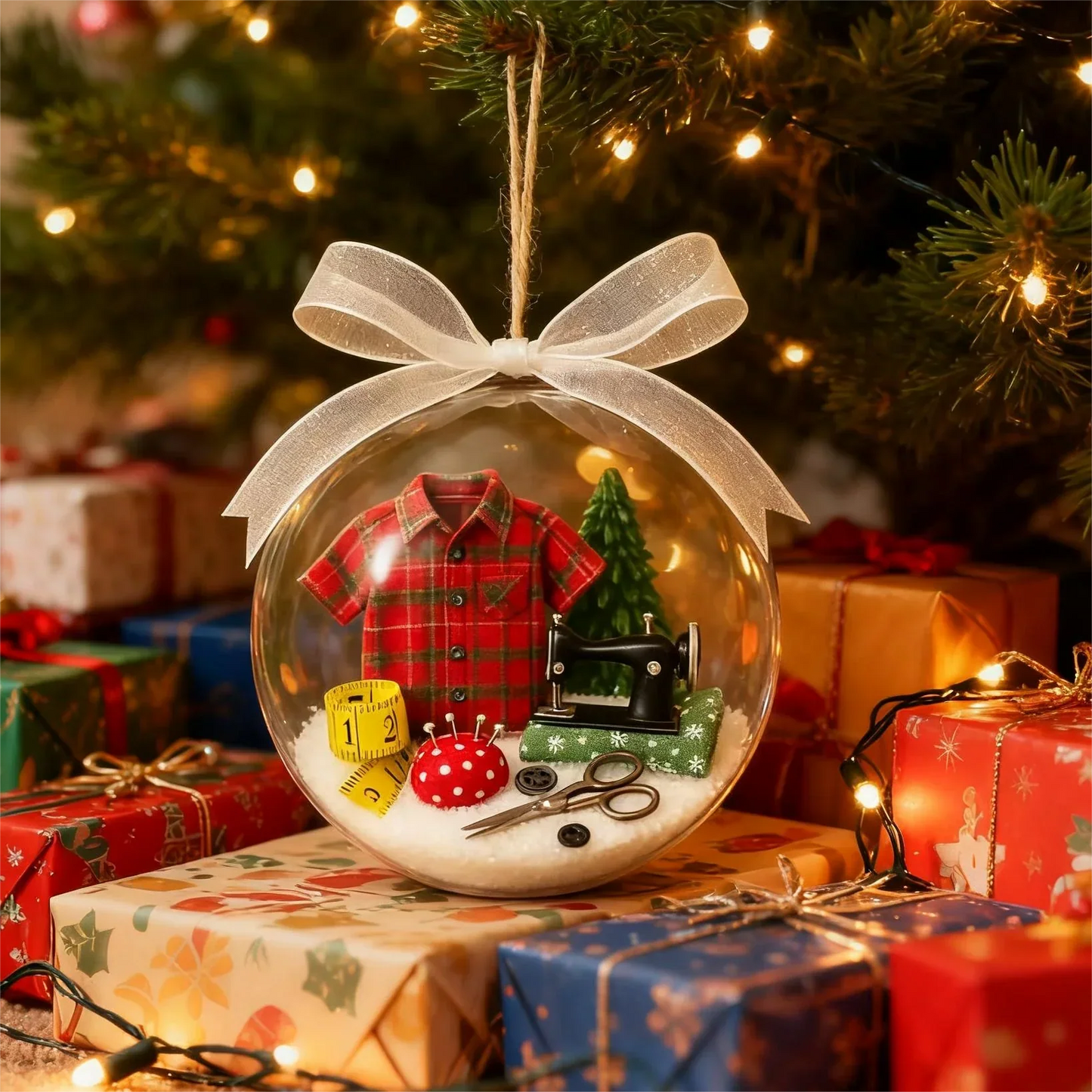 🎁🔥Letzter Tag des Ausverkaufs 50 % Rabatt🔥💥Weihnachts-Nähprojekt: Schneekugel-Ornament🎄