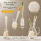 5-in-1 Bottle & Straw Cleaning Brush – Multifunctional Tool for Bottles, Cups, Straws (Cream White/Jasmine Green)-suhui