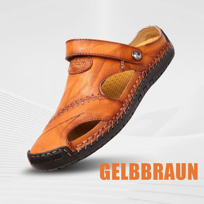 🏆🔥Große Größe Weiches Leder Männer Atmungsaktive Outdoor-Sandalen