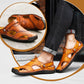🏆🔥Große Größe Weiches Leder Männer Atmungsaktive Outdoor-Sandalen