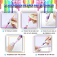 💅 Nail-Art-Pinselset mit 12 farbigen Pinseln – Präzisionspinsel für kreative Nageldesigns