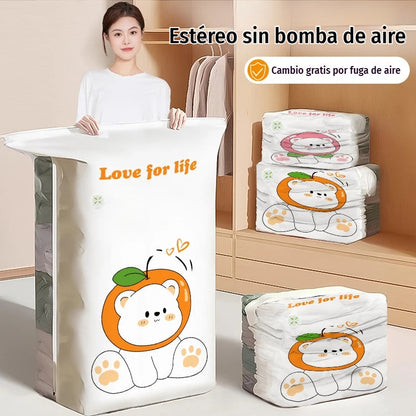 ✨🗃️ Set od 5 💨 Velike kompresibilne vrećice za pohranu: Nije potrebna zračna pumpa, nepropusne, idealne za uštedu prostora u koferu i kod kuće ✈️
