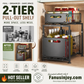 📦 2-Tier Pull-Out Shelf – Expandable Under Sink Organizer, Double Layer Sliding Storage Rack ✨