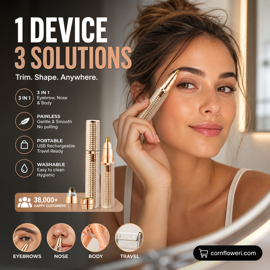 ✂️ALL-IN-ONE PRECISION GROOMER✨ One Tool, Every Detail – Interchangeable Facial Hair Trimmer