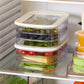 🎁 BUY 3 GET 1 FREE! 🔥3 Layer Reusable Food Storage Containers with Lid Clear Fridge Crisper