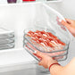 🎁 BUY 3 GET 1 FREE! 🔥3 Layer Reusable Food Storage Containers with Lid Clear Fridge Crisper