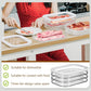 🎁 BUY 3 GET 1 FREE! 🔥3 Layer Reusable Food Storage Containers with Lid Clear Fridge Crisper