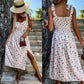 💥Zeitlich begrenzt 50 % RABATT 💕Damenkleid mit Binderiemen, plissiertem Saum und Schlitz