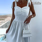 💥Zeitlich begrenzt 50 % RABATT 💕Damenkleid mit Binderiemen, plissiertem Saum und Schlitz