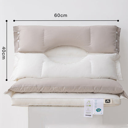 ⏳🔥LIMITED-TIME 50% OFF! ⏰☁️ Soft and Hard Dual-Zone Neck Support Pillow🛏️