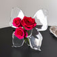 Transparent Butterfly-Inspired Decorative Vase