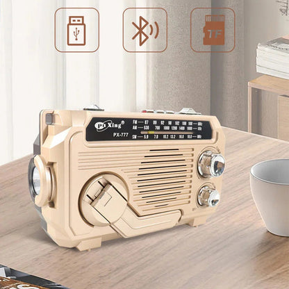 📻 Multi-function Hand Crank Portable Radio with Flashlight