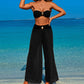 3-teiliges Bademode-Set für Damen – Oberteil, Unterteil und Strandhose