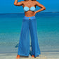 3-teiliges Bademode-Set für Damen – Oberteil, Unterteil und Strandhose