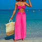 3-teiliges Bademode-Set für Damen – Oberteil, Unterteil und Strandhose