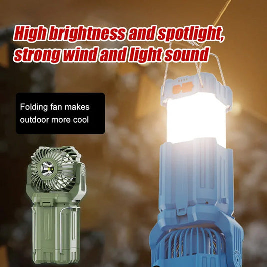 ☀️🔋Solar LED-Starklicht-Außenfächerlaterne