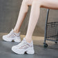 Mesh Hollow-Out Height-Increasing Chunky Sneakers