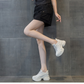 Mesh Hollow-Out Height-Increasing Chunky Sneakers