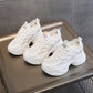 Mesh Hollow-Out Height-Increasing Chunky Sneakers