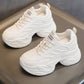 Mesh Hollow-Out Height-Increasing Chunky Sneakers
