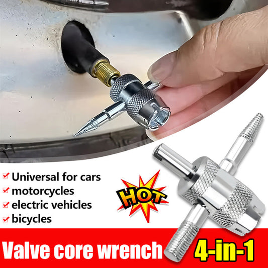5PCS 4-Wege-Reifenventil-Entfernungswerkzeug für Auto
