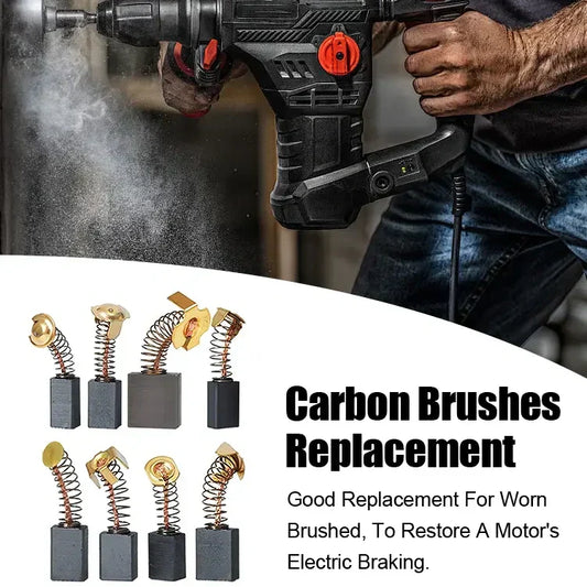 Carbon Brush Set for Electric Tools🛠️Robuste Kupferkohlebürsten: Für längere Werkzeuglebensdauer und weniger Funken