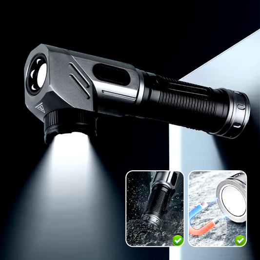 🔋🔥1500 Lumen 90-Grad-Taschenlampe mit Magnetfuß🔦
