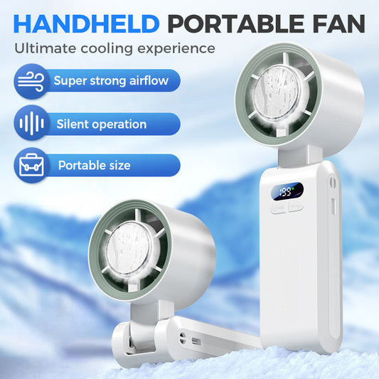 Tragbarer Handventilator mit Eiskühlung