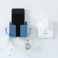 📢📢50% OFF !! ⏰Multi-Functional Desk Organiser & Phone Charging Station | Compact ABS Storage Box with Side Hooks for Remotes, Cables & Keys