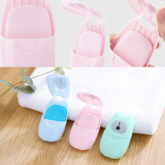 🎁1+1 gratis！Kinder Seifenblätter Einweg, 20 Blätter | Handreinigung Tücher für Babys unterwegs