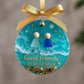 ⏳Freundschaft Meer Glas Christbaumschmuck🌊✨Von der Natur geformt & handgefertigt💝