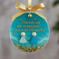 ⏳Freundschaft Meer Glas Christbaumschmuck🌊✨Von der Natur geformt & handgefertigt💝