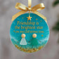 ⏳Freundschaft Meer Glas Christbaumschmuck🌊✨Von der Natur geformt & handgefertigt💝