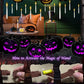 Halloween-Dekorationen - Schwebe-Kerzen mit Zauberstab