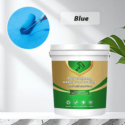 Polyurethane Waterproof Coating Sealant – Crack Resistant Weatherproof Liquid Rubber for Roof, Wall, Floor Repair