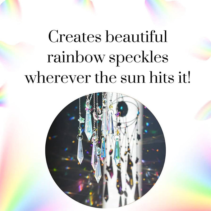 🔥Black-Friday-Mega-Angebot – 50 % Rabatt!🔥Strahlender Hängender Kristall-Prismen Sonnenfänger-Anhänger