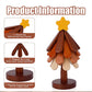 Wooden Tree-Shaped Trivet with Star or Apple