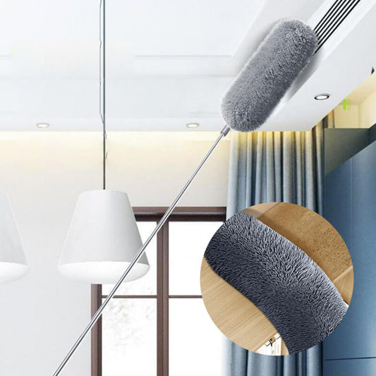 🪶 LIMITED TIME - BUY 2 GET 1 FREE! ✨ 360° Telescopic Microfiber Duster - Extendable Handle with Washable Head for High & Hard-to-Reach Areas 🏠✨