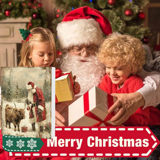 🎄Christmas Sale 50% Rabatt🎉Adventskalender mit Hochlandrind-Design