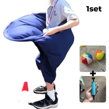 👵😂Retro inflatable ball game, easy to learn, complete kit with pump – hilarious outdoor fun for all ages. 🎯